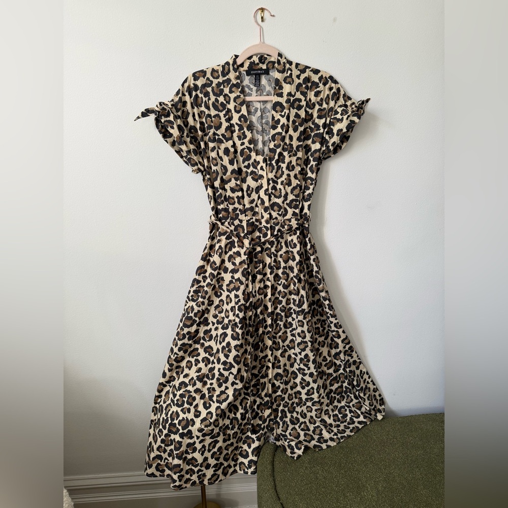 1950’s style Ellen Tracy leopard print cotton dress